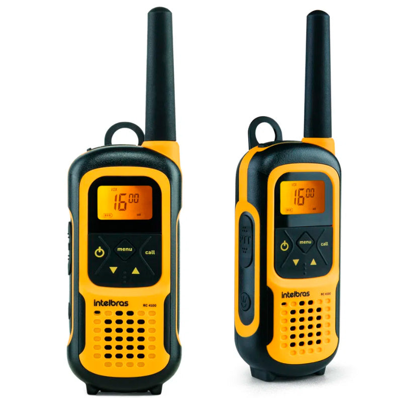 Radio de Comunicação Walkie Talkie Intelbras RC4102 Amarelo - 4528102 Truedata